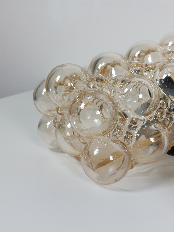 Image 1 of helena tynell glashütte limburg wall lamps bubble glass brass