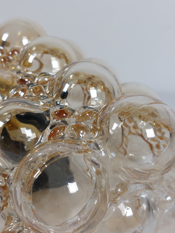 Image 1 of helena tynell glashütte limburg wall lamps bubble glass brass