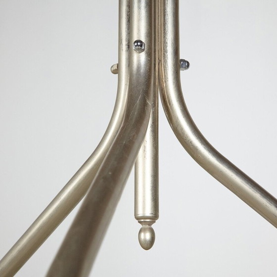 Image 1 of Lampadario vintage in vetro testurizzato a 3 bracci, stile déco, 1920