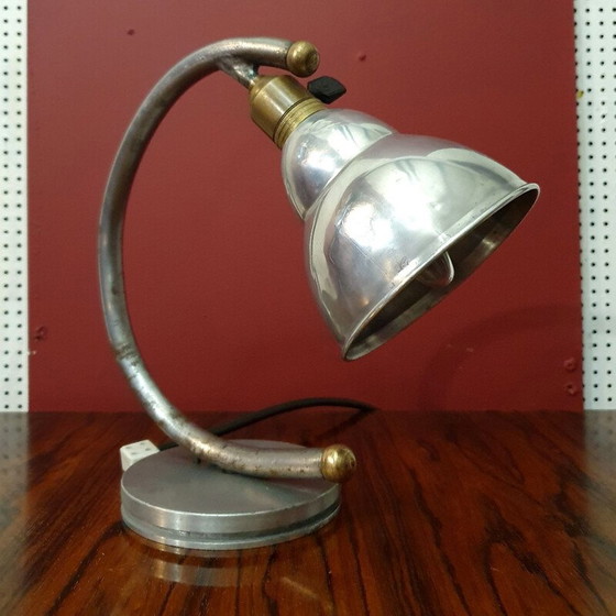 Image 1 of Lampada da scrivania vintage in metallo, Francia 1950