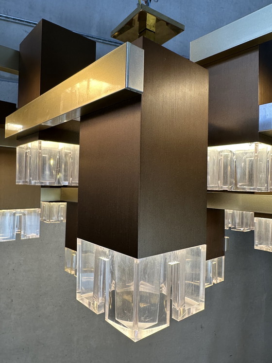 Image 1 of Xxl Vintage Design Cubic Pendant Lamp - Sciolari