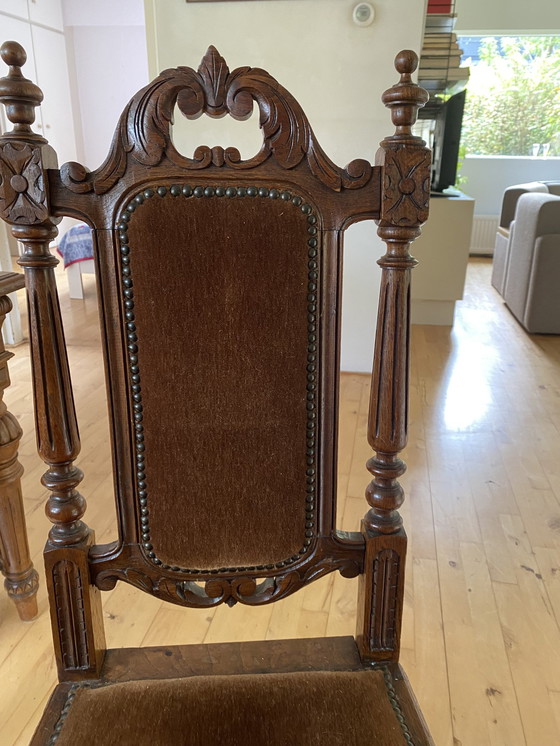 Image 1 of Vintage Wooden Table With 6 Chairs