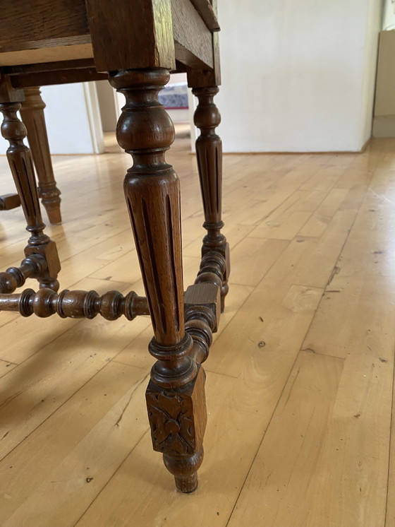 Image 1 of Vintage Wooden Table With 6 Chairs