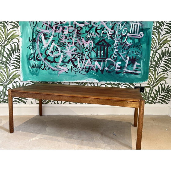 Image 1 of Tavolino da caffè vintage in teak massello, di Magnus Olesen, Danimarca