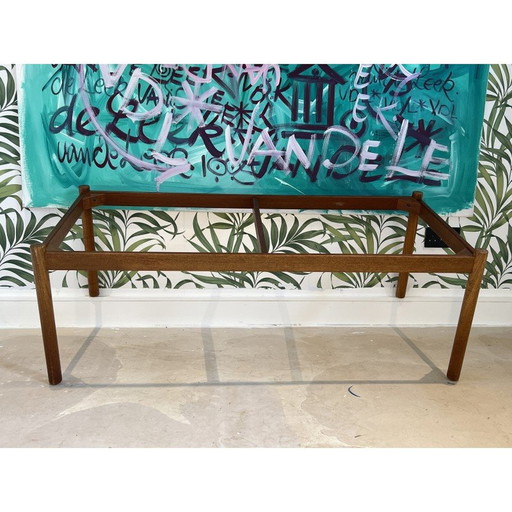Vintage solid teak coffee table, by Magnus Olesen, Denmark