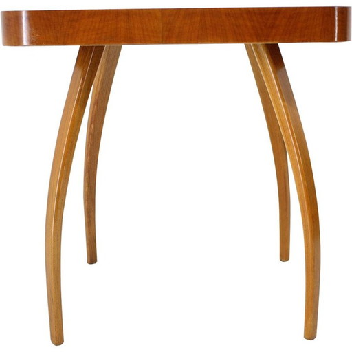 Vintage wooden coffee table by Jindrich Halabala, Czechoslovakia 1960