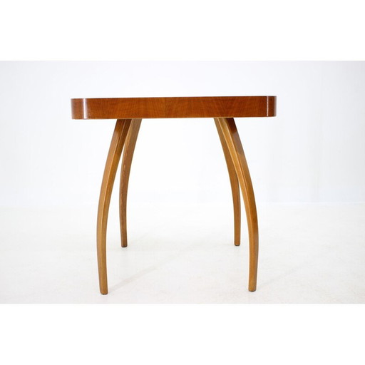 Vintage wooden coffee table by Jindrich Halabala, Czechoslovakia 1960