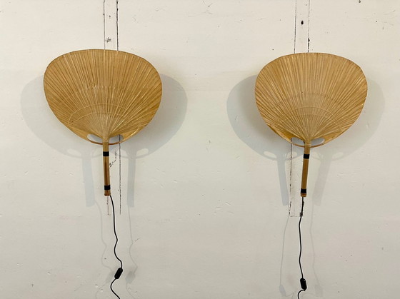 Image 1 of Pair Of Ingo Maurer Uchiwa Iii Wall Lamps For M-Design, 1973