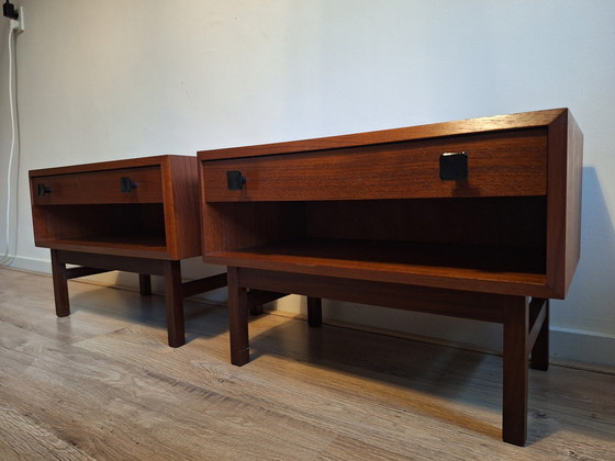 Image 1 of 2x Midcentury Nightstands