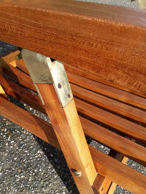 Image 1 of Wooddens Teak deckchair with wheels no. 2