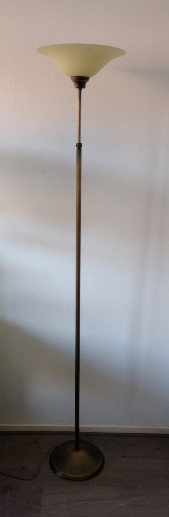 Image 1 of Minimalist Vintage Brass Floor Lamp
