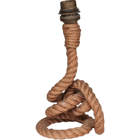 Image 1 of Vintage rope table lamp by Audoux-Minet, France 1960