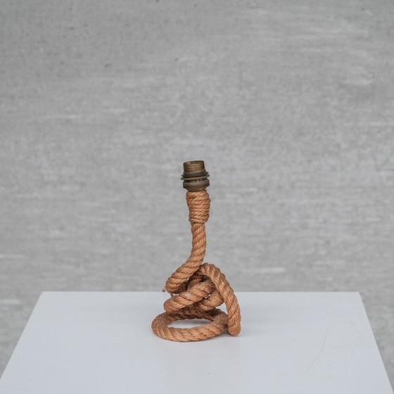 Image 1 of Vintage rope table lamp by Audoux-Minet, France 1960