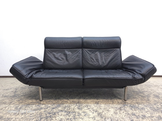 Image 1 of De Sede Ds 450 designer sofa leather sofa couch Desede black