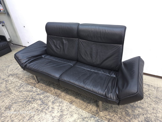 Image 1 of De Sede Ds 450 designer sofa leather sofa couch Desede black