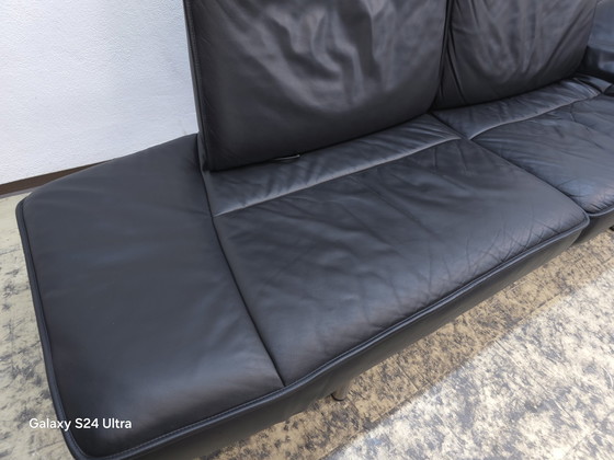 Image 1 of De Sede Ds 450 designer sofa leather sofa couch Desede black