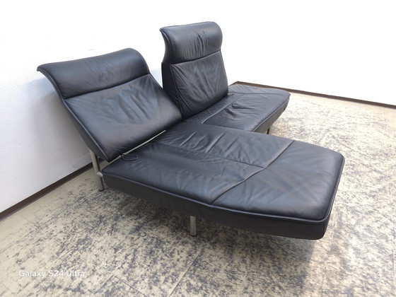 Image 1 of De Sede Ds 450 designer sofa leather sofa couch Desede black