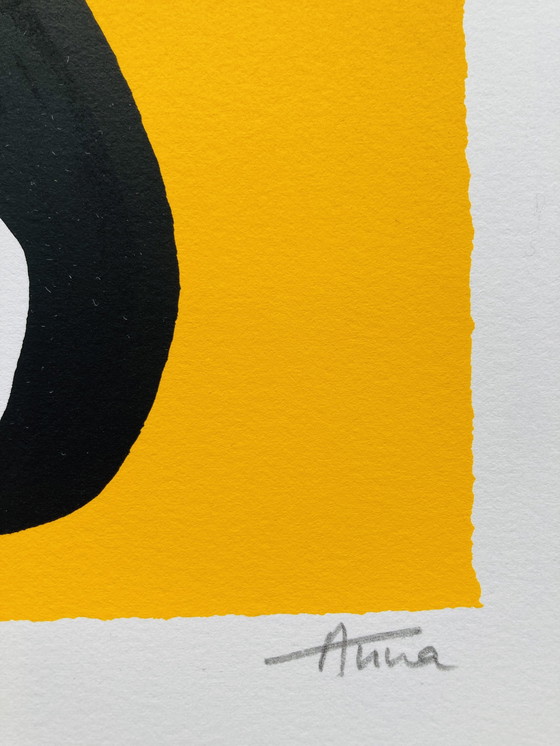 Image 1 of Anna - Serigrafia Mucca - Giallo