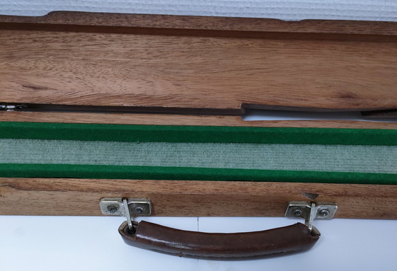 Image 1 of Box Cue Billiard Wooden Storage