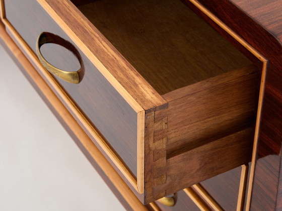 Image 1 of Paolo Buffa Rosewood Sycamore And Brass Chest Of Drawers 1940S