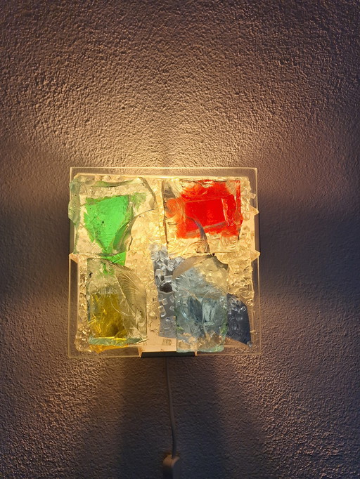 Glass Mosaic Wall Lamp From Cosack Leuchten, 1970S