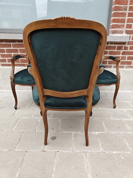 3x Louis XV chairs