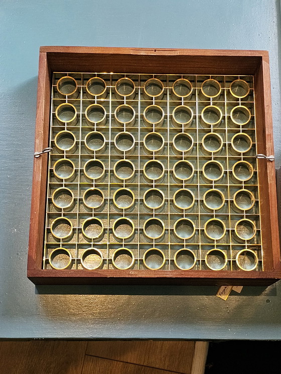 Image 1 of Lampada a sospensione vintage Alda, in buone condizioni vintage, con lievi tracce d&#39;uso. Dimensioni: L 28 x P 28 x A 6,8 cm.