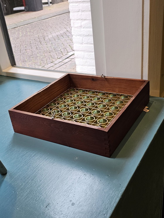 Image 1 of Lampada a sospensione vintage Alda, in buone condizioni vintage, con lievi tracce d&#39;uso. Dimensioni: L 28 x P 28 x A 6,8 cm.