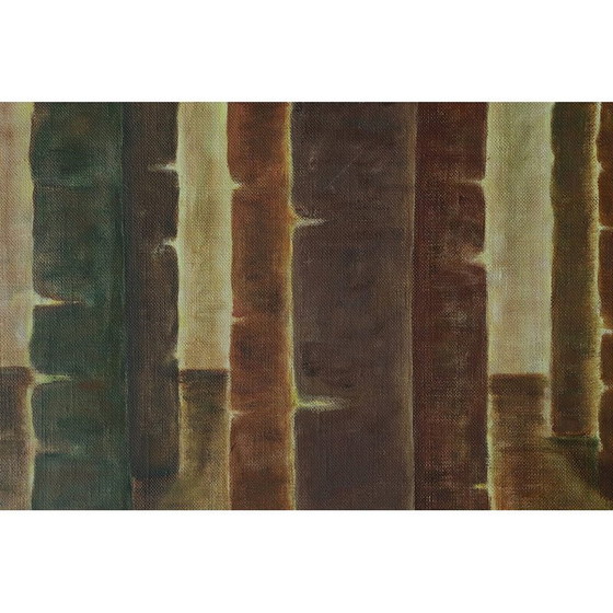 Image 1 of Vintage oil on canvas by J. Eklund, 1952