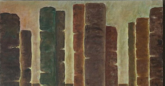 Image 1 of Vintage oil on canvas by J. Eklund, 1952