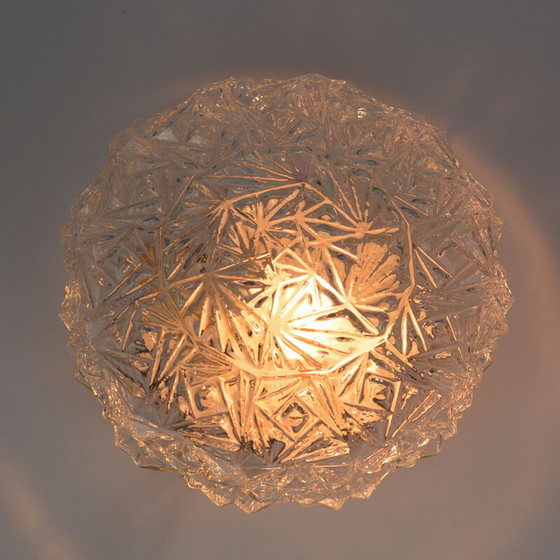 Image 1 of 60s glass ceiling light