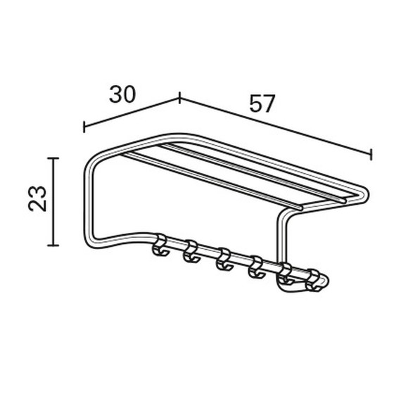 Image 1 of Gebr van der stroom Dutch Originals model Gispen 1011 coat rack