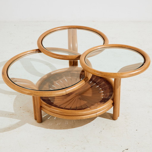 Mk10833 Italian Bamboo Coffee Table