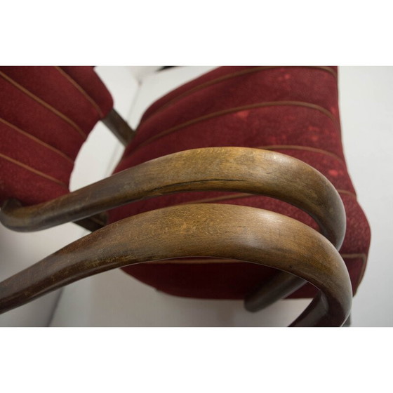 Image 1 of Pair of vintage armchairs model H-237 for Halabala, Czechoslovakia