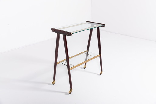 1960’S Italian Mid-Century Modern Sculptural Side Table/Serving Cart