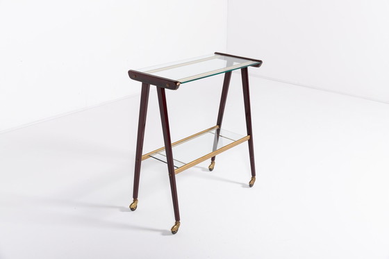 Image 1 of 1960’S Italian Mid-Century Modern Sculptural Side Table/Serving Cart