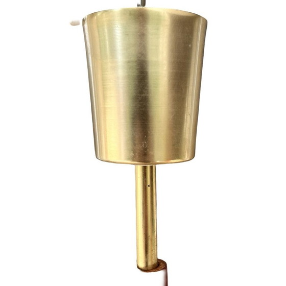 Image 1 of Scandinavian vintage six-arm chandelier in teak wood, Denmark 1970s