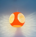 Lampada a sospensione vintage in stile UFO spaziale