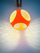 Lampada a sospensione vintage in stile UFO spaziale