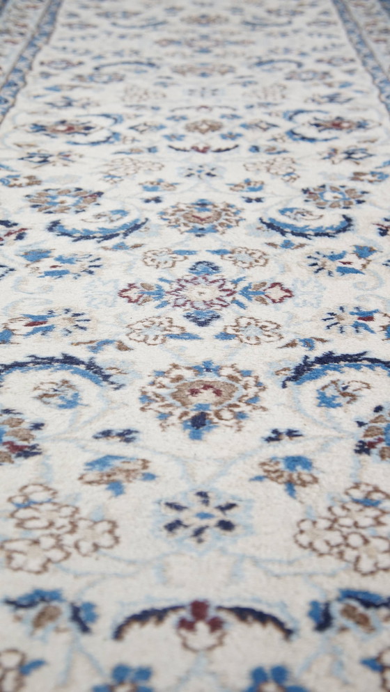 Image 1 of White With Blue Runner 280X75Cm