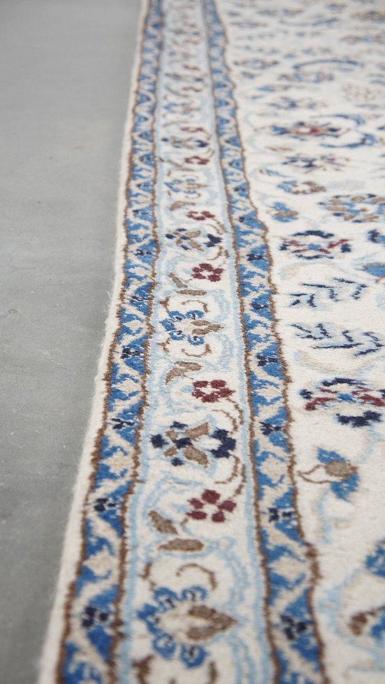 Image 1 of White With Blue Runner 280X75Cm