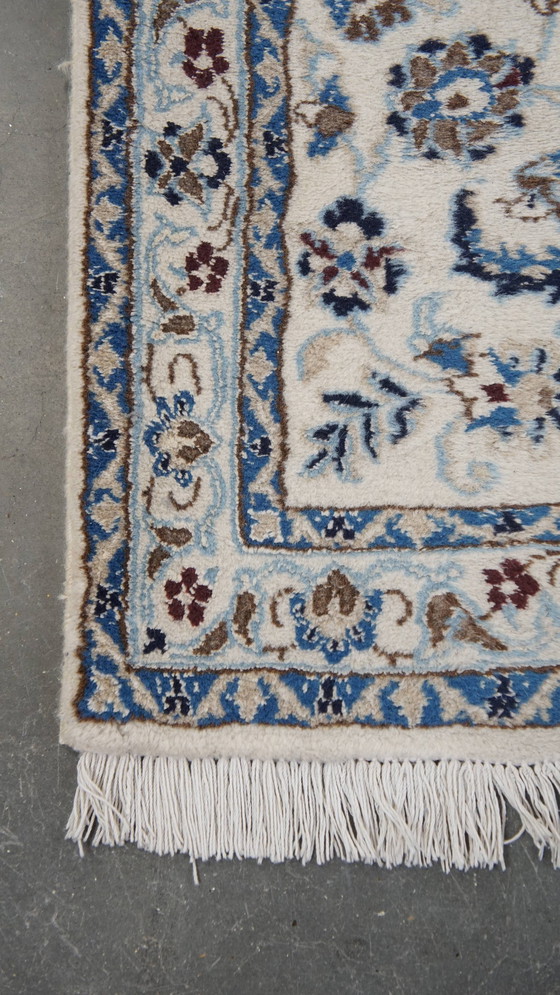 Image 1 of White With Blue Runner 280X75Cm