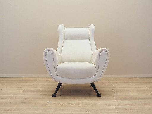 White Armchair, Italian Design, 1980S, Production: Italy