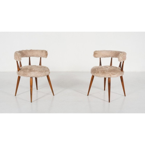 Image 1 of Coppia di sedie da cocktail vintage, 1950