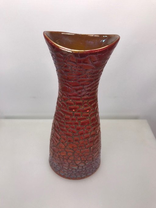 Zsolnay vase snakeskin glaze