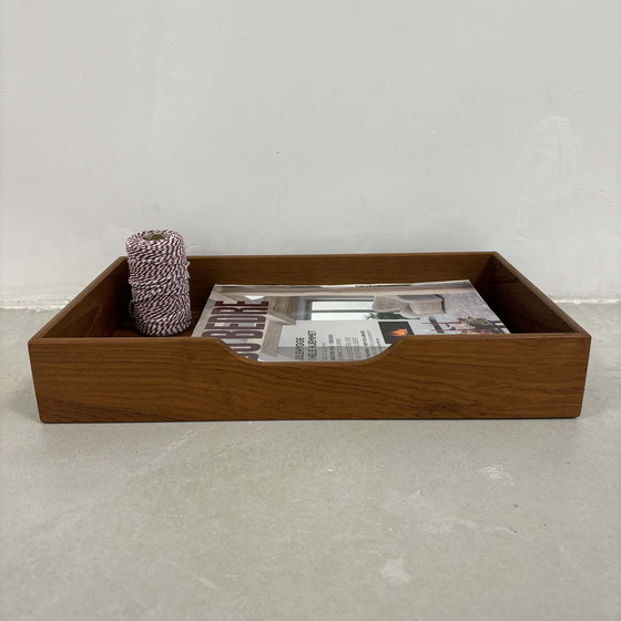 Image 1 of Vintage storage bin teak