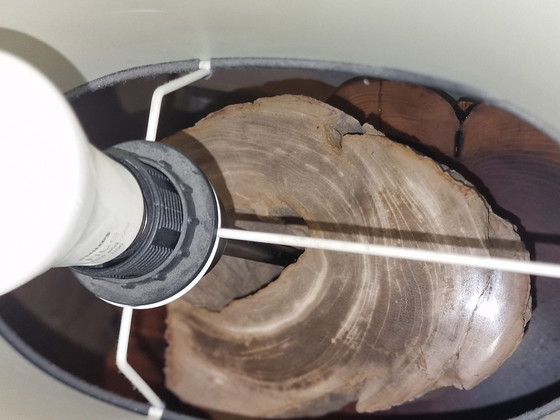 Image 1 of Vintage lamp with petrified wood