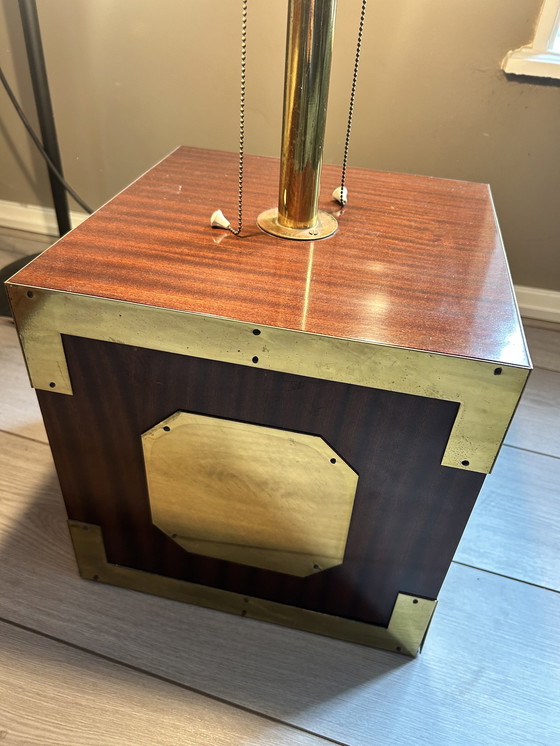 Image 1 of Hollywood Regency cube lamp