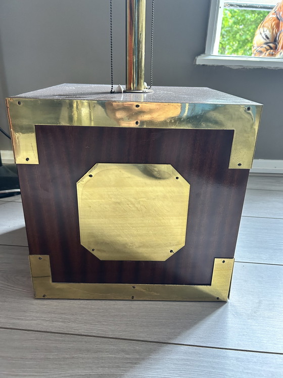 Image 1 of Hollywood Regency cube lamp