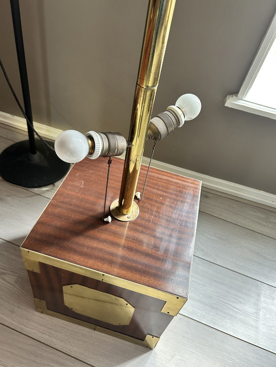 Image 1 of Hollywood Regency cube lamp